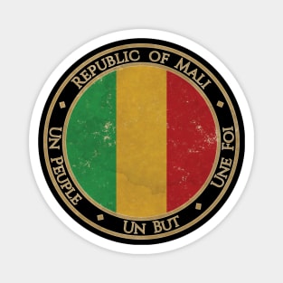 Vintage Republic of Mali Africa African Flag Magnet